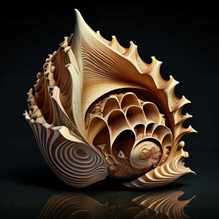 3D модель Морская ракушка (STL)